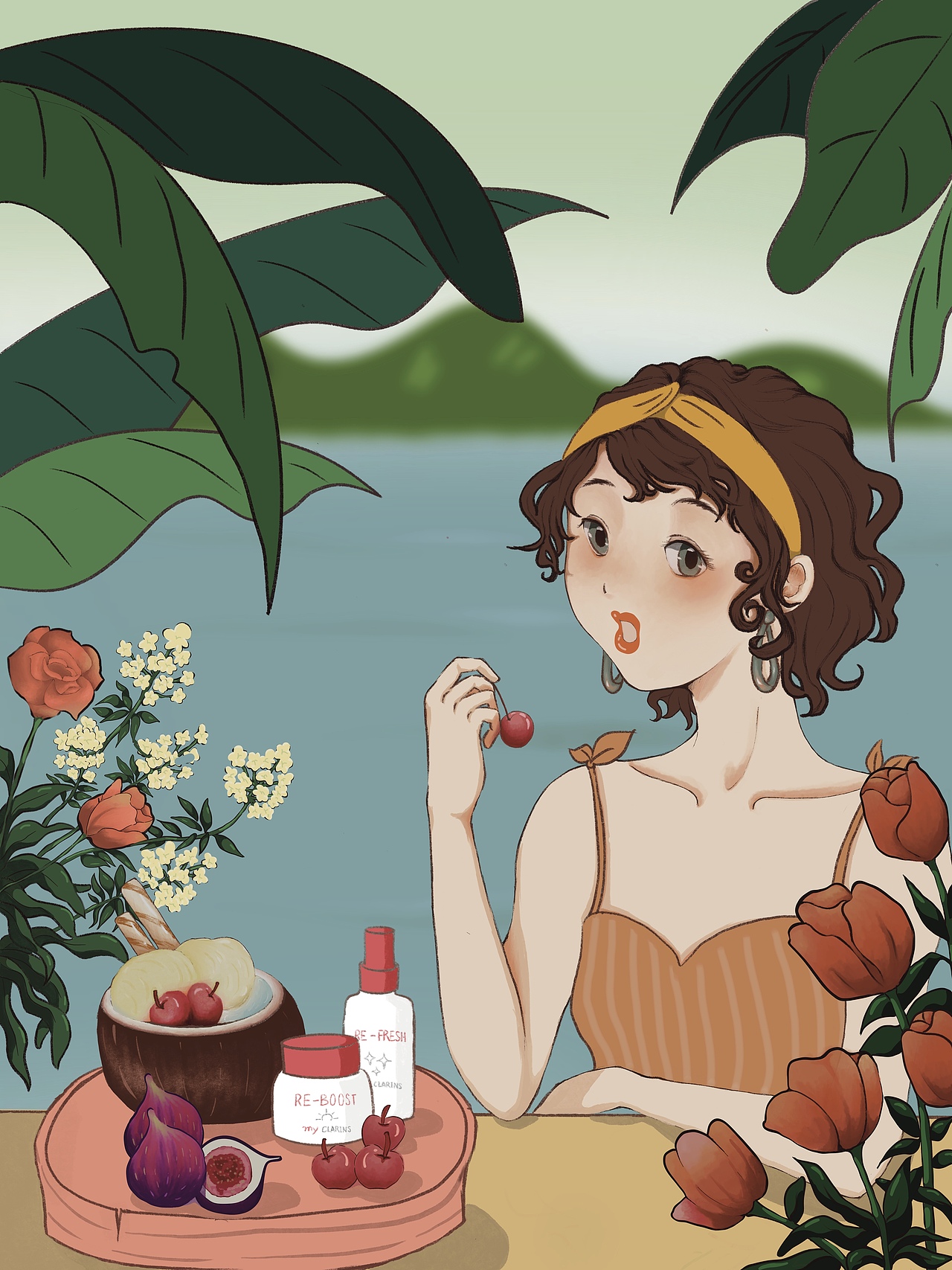 #my CLARINS寻找天然好食肌#海滨度假-白日篇（图ZMjk1OTAwNTQw） - 海报 - 站酷设计师初夏阳光原创素材 - 站酷ZCOOL