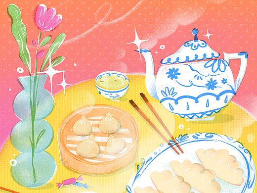 原创插画 | 团圆年夜饭