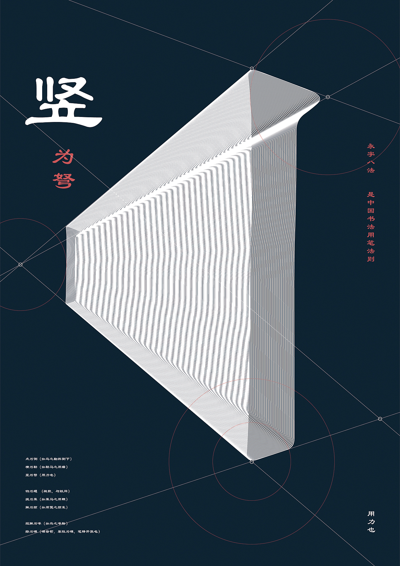 文创海报-永字八法（图ZMjAxMTUxMTIw） - 海报 - 站酷设计师孟离原创素材 - 站酷ZCOOL