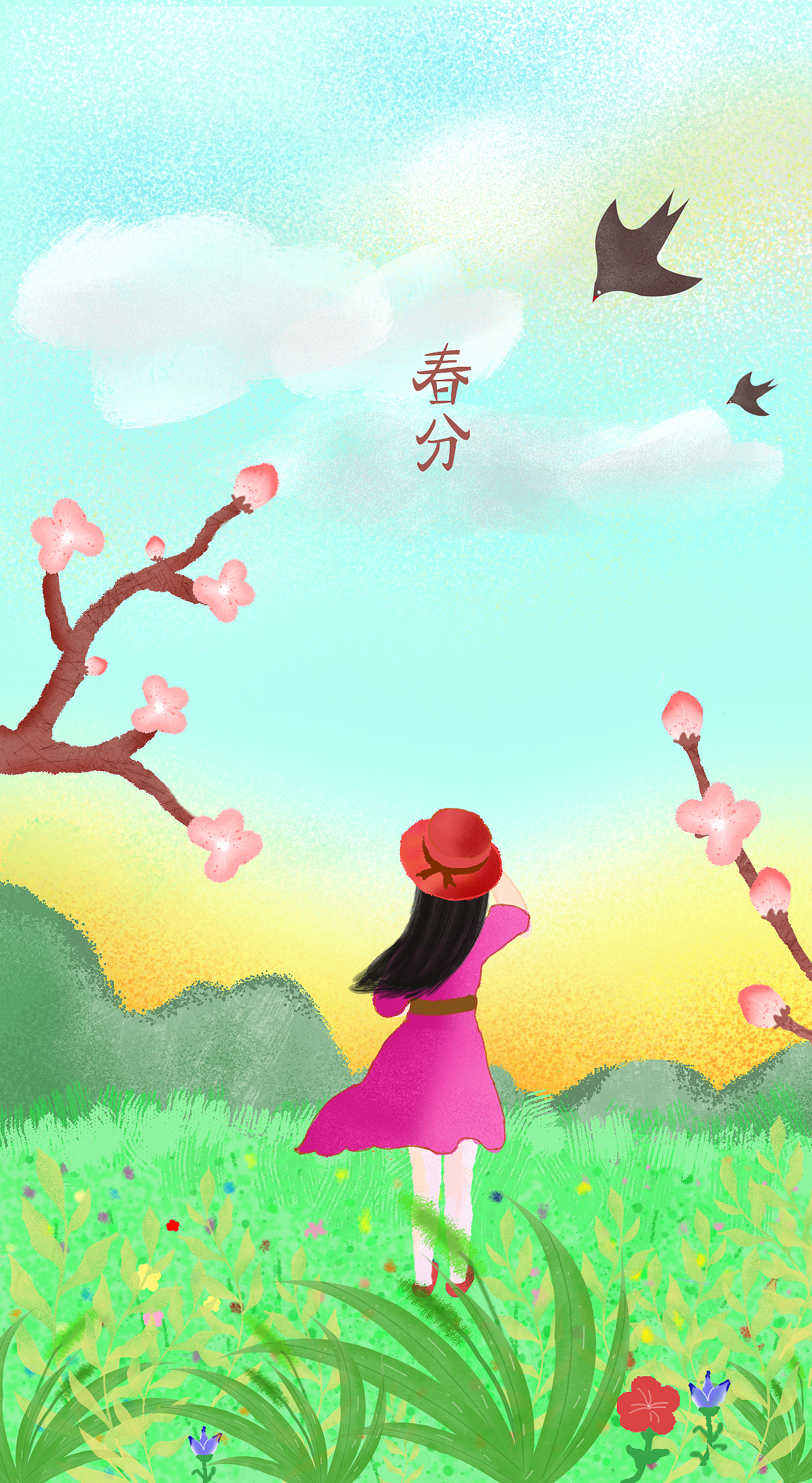十幅节气插画（图ZOTE5MDU0MTI=） - 创作习作 - 站酷设计师芳小菲原创素材 - 站酷ZCOOL