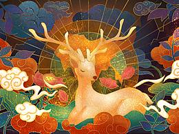 一波国潮插画的练习