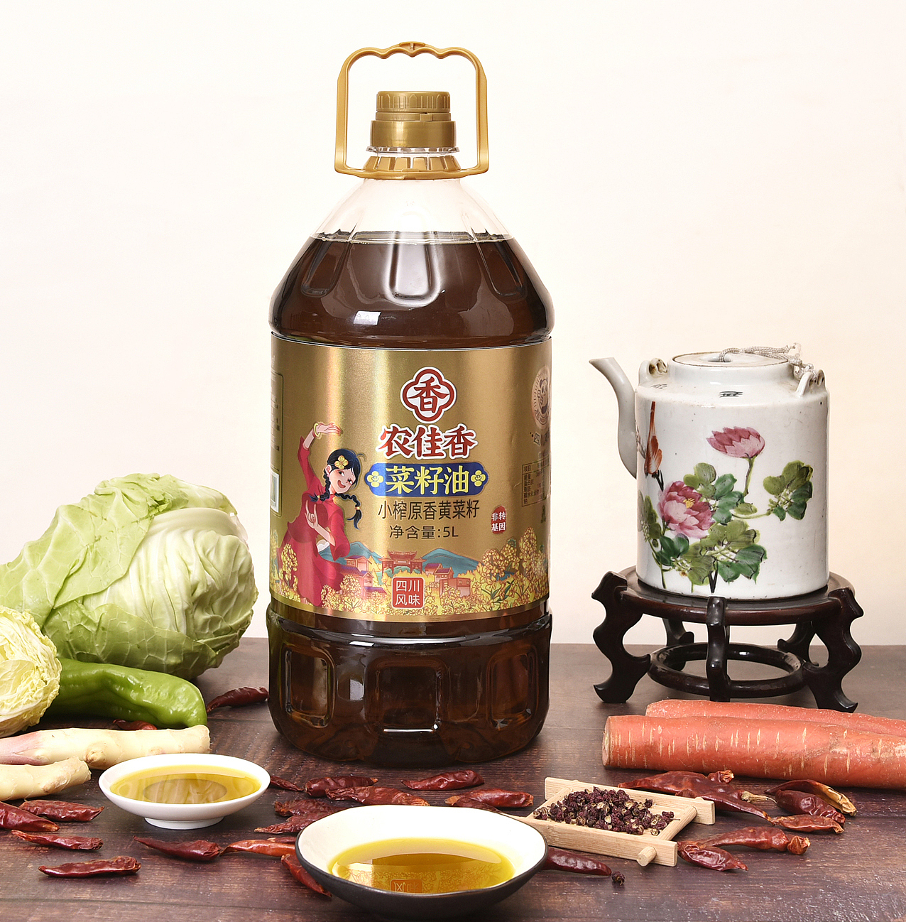 至美火麒麟 丨 农佳香 丨 菜籽油 丨 四川风味