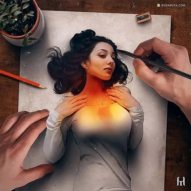 插画|不可思议的超现实主义画作（图ZMTA1MzYzNDY0） - 创作习作 - 站酷设计师格调彩绘原创素材 - 站酷ZCOOL