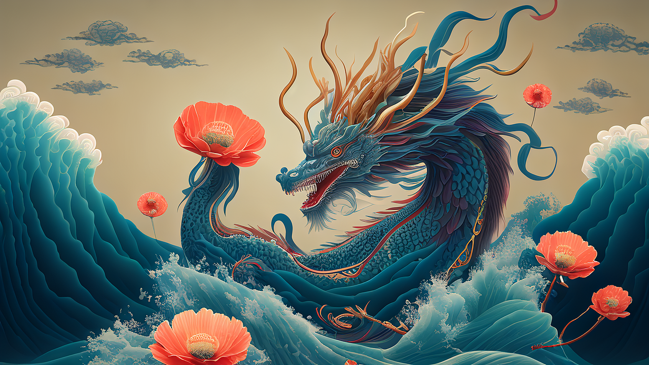 那些还活着的隐姓埋名的神仙和神兽#复古青绿橘红撞色#