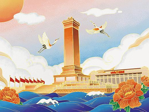 祖國風景--插畫（個人主頁-ZNTAxOTMwODQ=） - 商業(yè)插畫 - 站酷設計師kiten7原創(chuàng)素材 - 站酷ZCOOL