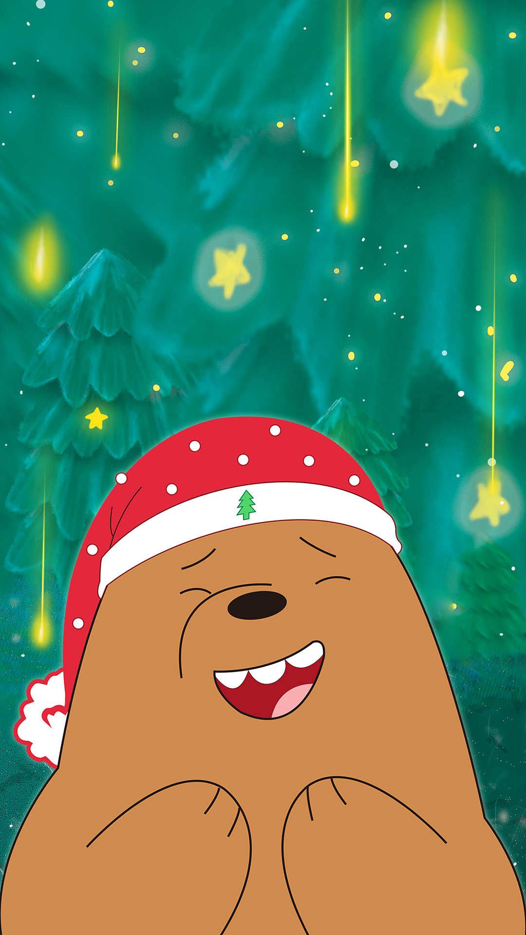 《咱们裸熊》圣诞节手机屏保