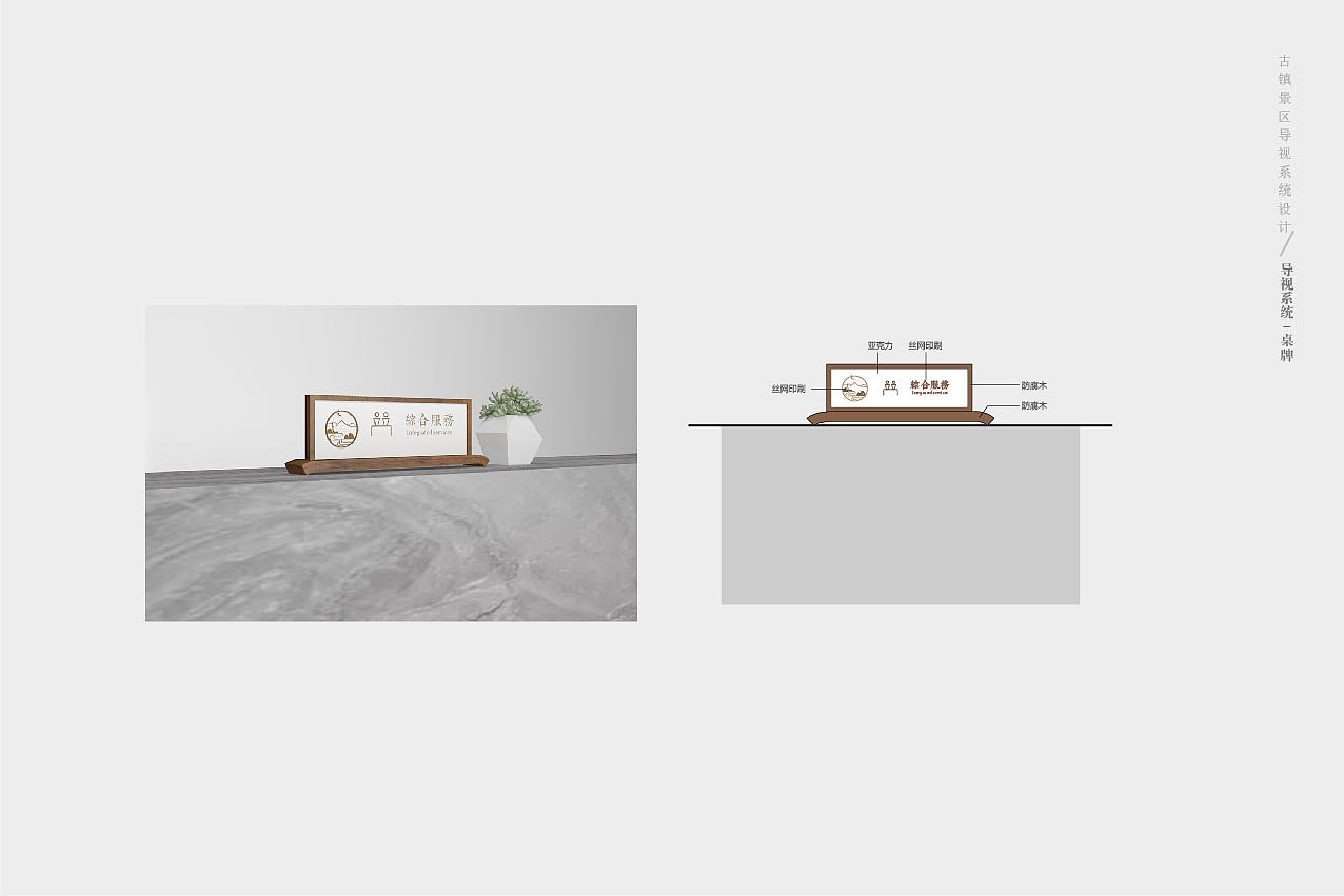 古镇民宿景区中式导视设计
