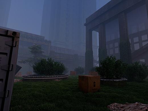 废弃城市3D建模游戏场景工业设计
