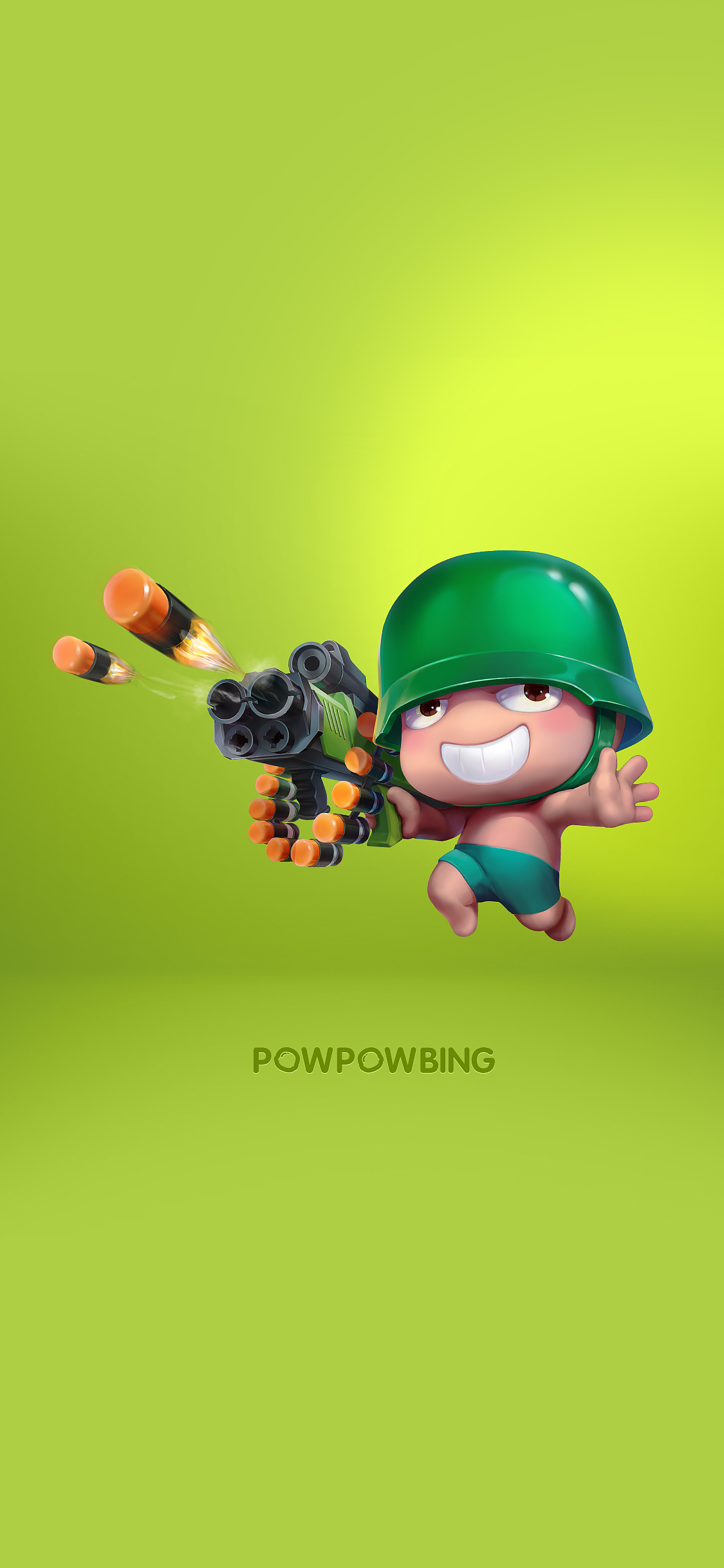 炮炮兵三维插画