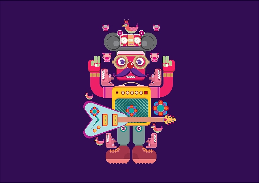 机器人服装用插画（图ZMTM5Mzc5NTY=） - 商业插画 - 站酷设计师vis合集原创素材 - 站酷ZCOOL