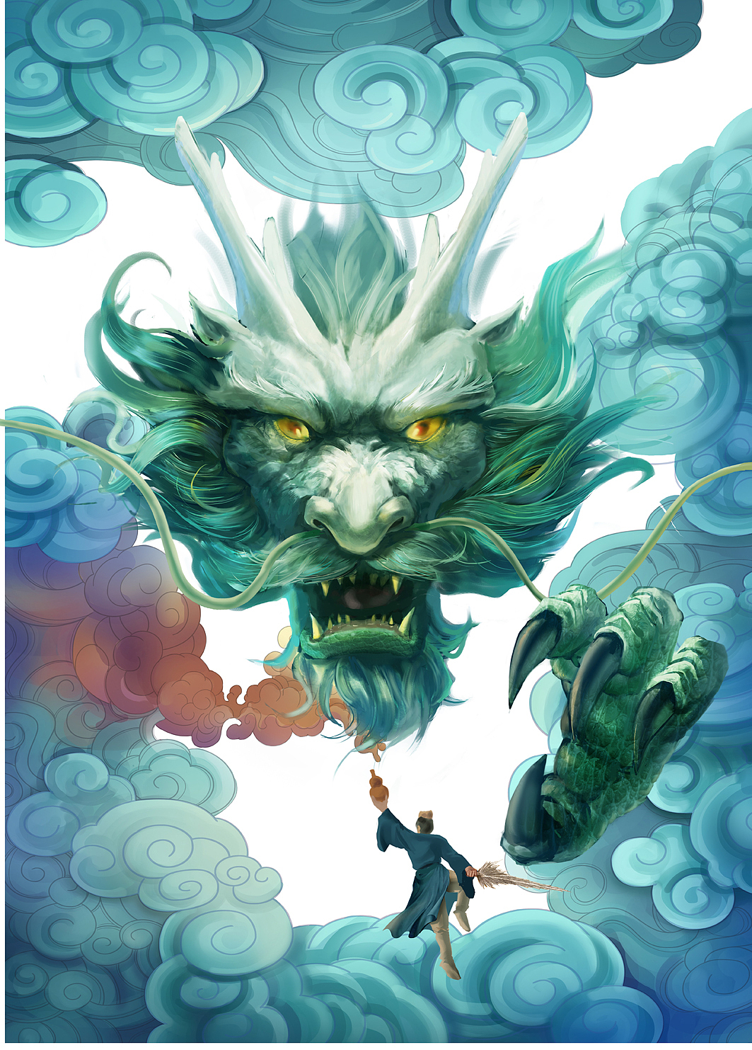 《降魔传》概念海报（图ZODY2MzY5NTI=） - 商业插画 - 站酷设计师插画师曹军兴原创素材 - 站酷ZCOOL