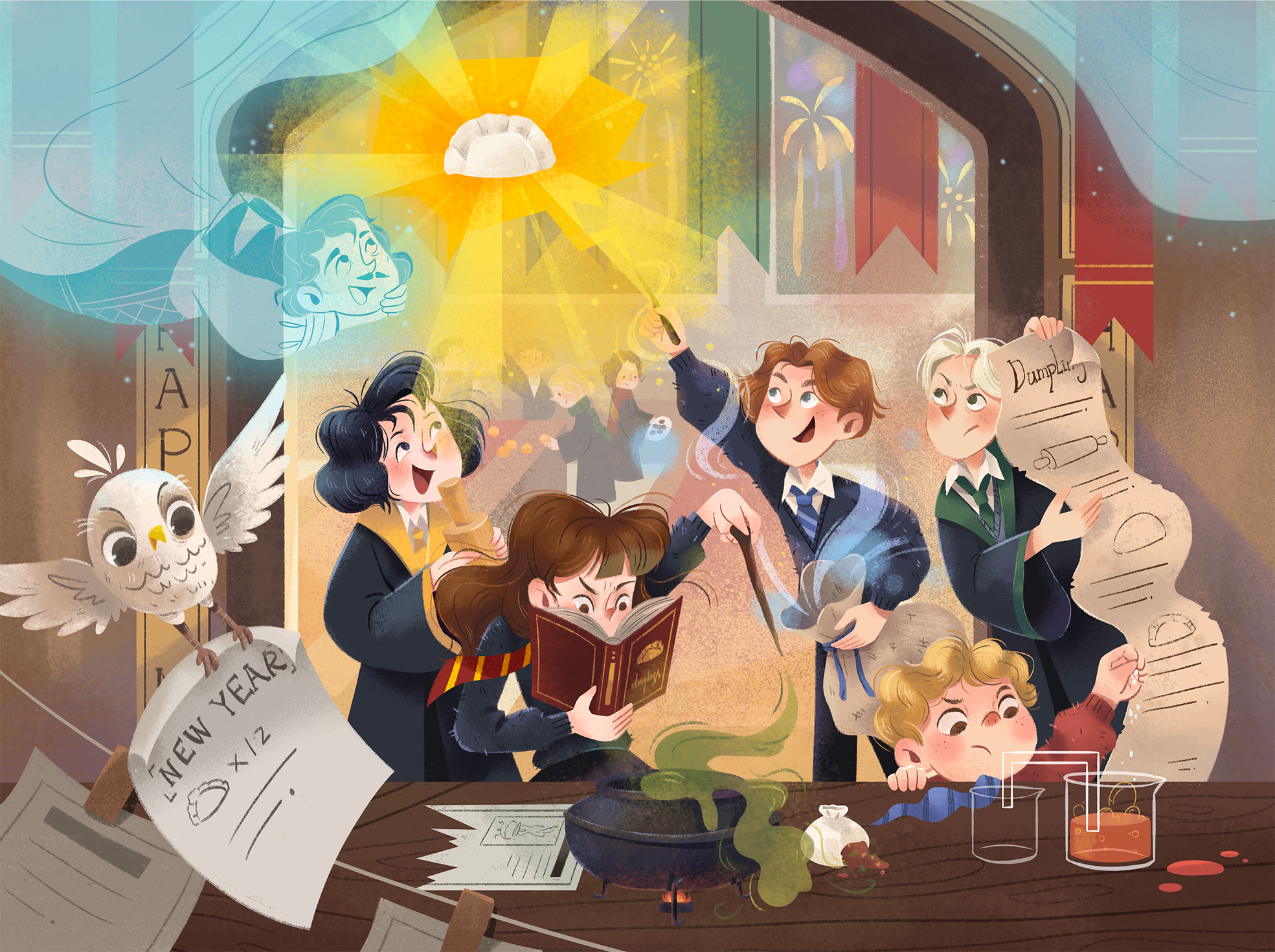 哈利波特魔法觉醒 合作插画