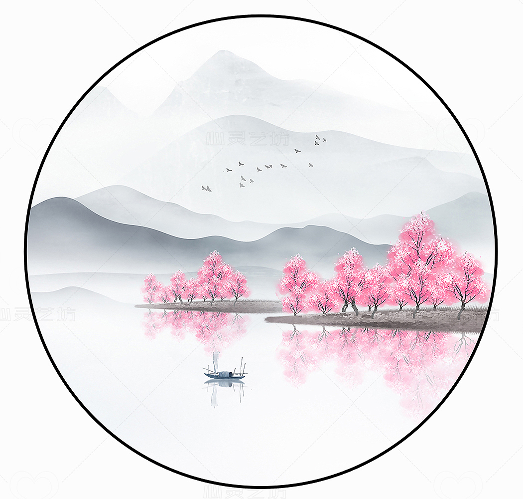 方正写意山水（图ZMjcxODgwMDY4） - 商业插画 - 站酷设计师心灵艺坊原创素材 - 站酷ZCOOL