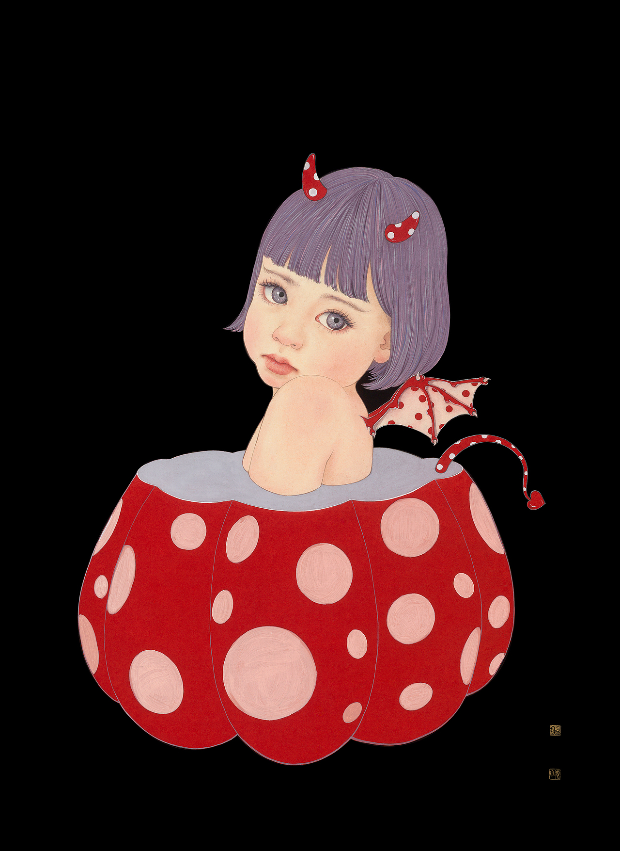 画画的草间弥生