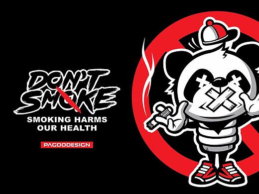 潮流苹果手机壳插画设计DONT SMOKE and KEEP REAL