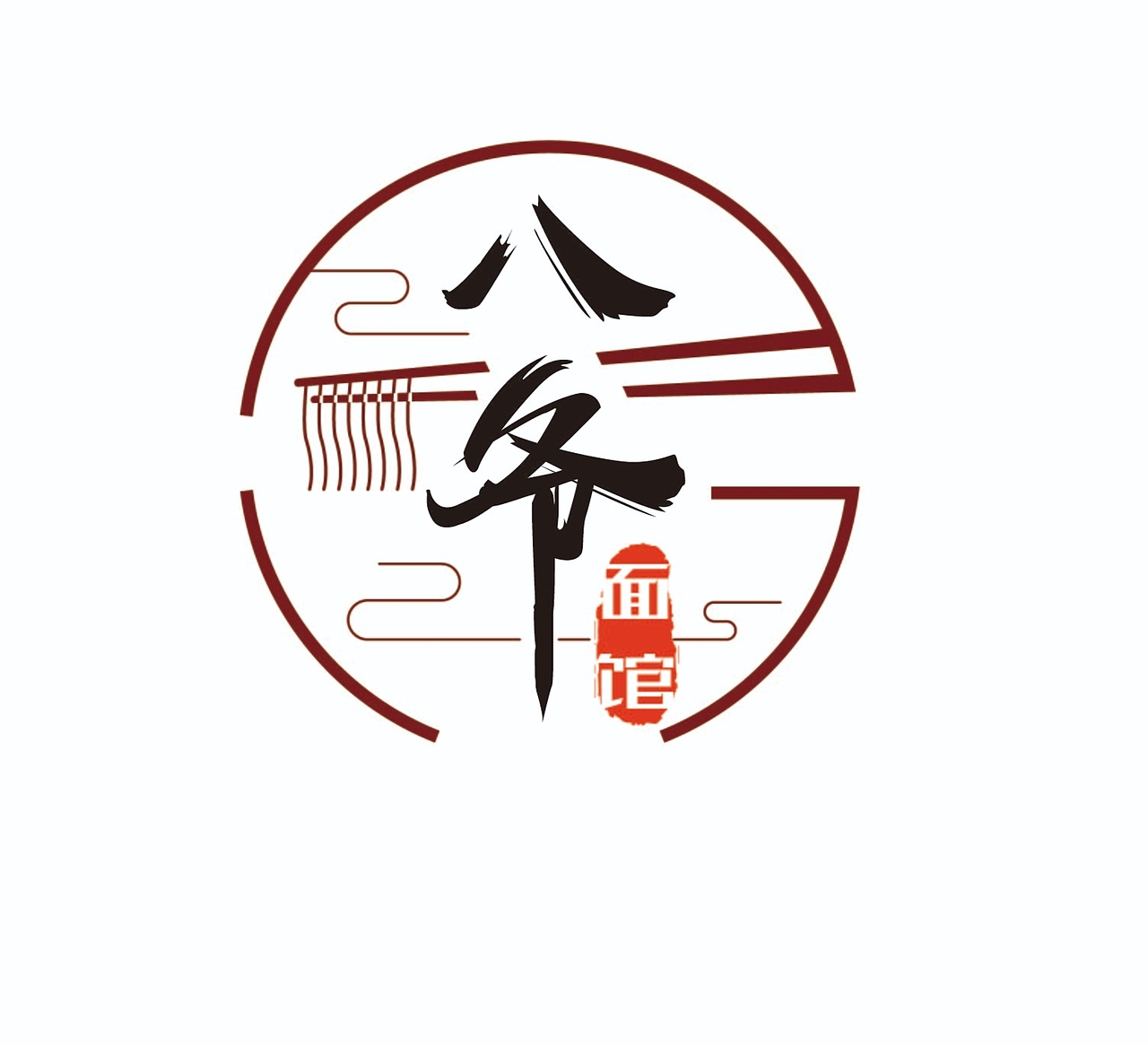 八爷面馆logo设计
