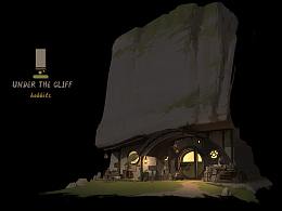 山崖下的霍比特一家