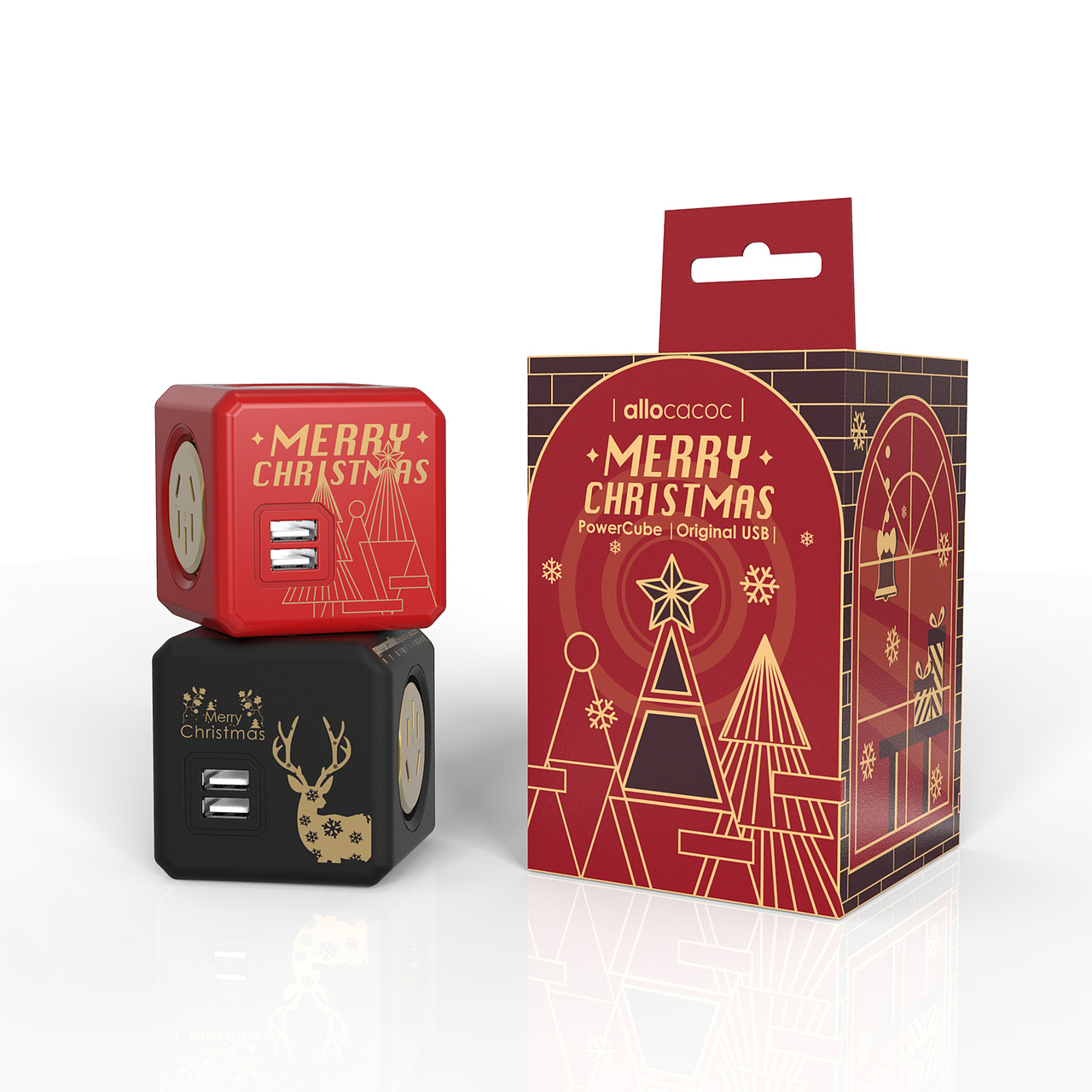 模方插座圣诞定制款（图ZMTAwNTUxOTI0） - 包装 - 站酷设计师不多READO原创素材 - 站酷ZCOOL