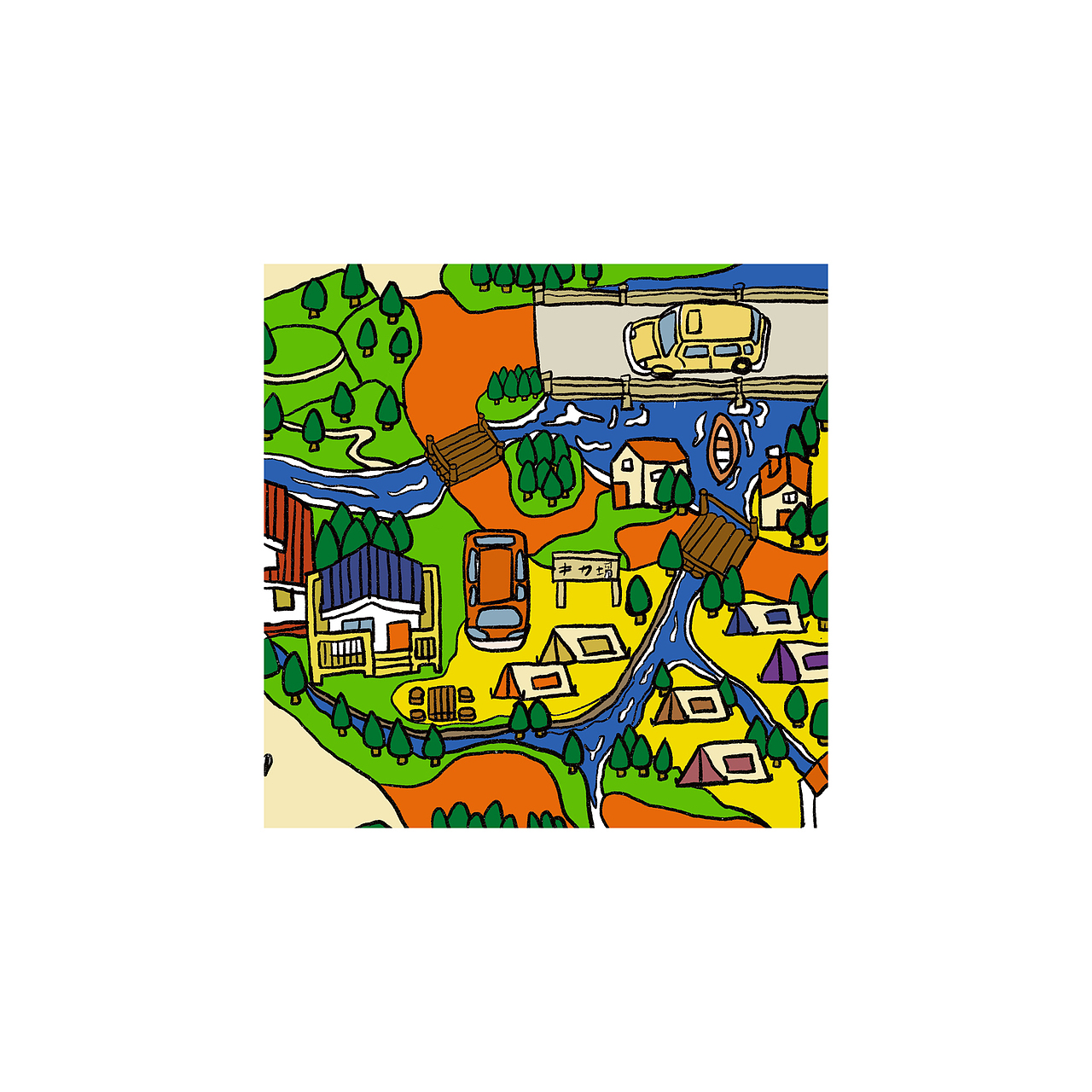 城市插画（图ZMTY5NTMwMTky） - 创作习作 - 站酷设计师爆炒激鱼原创素材 - 站酷ZCOOL