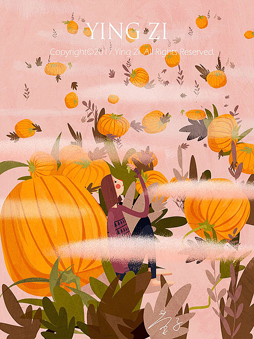 我的2017（图ZMTAxMzA1NzM2） - 商业插画 - 站酷设计师插画师莹子原创素材 - 站酷ZCOOL