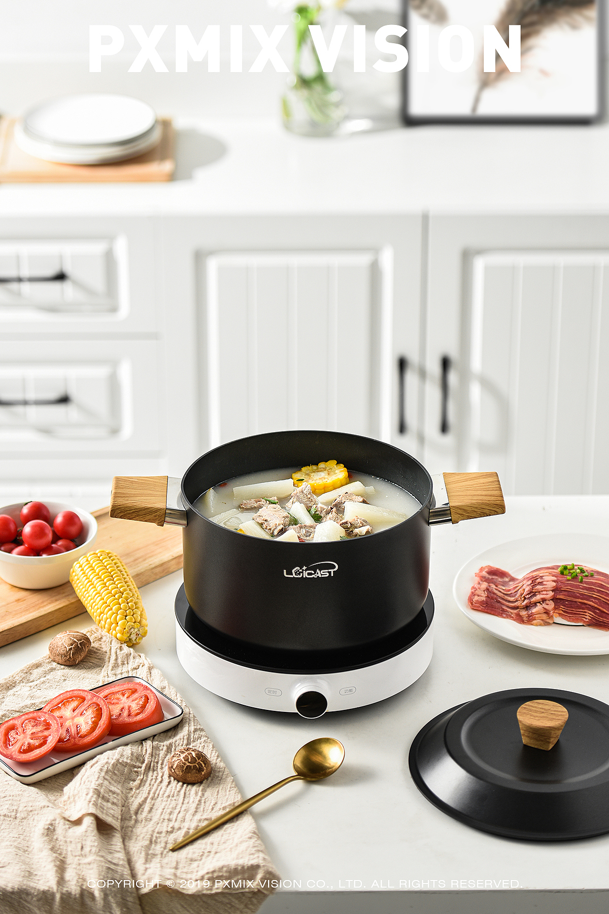 米家风格四件套锅具 炒锅/煎锅/奶锅/汤锅（图ZMTg5NTc3Njg0） - 产品摄影 - 站酷设计师光影集原创素材 - 站酷ZCOOL