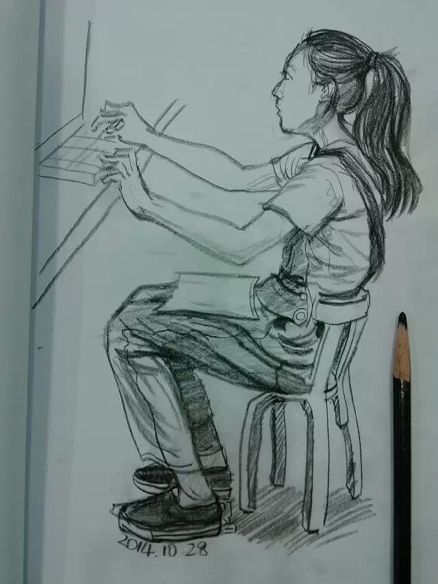 平日画的速写—人物篇—手绘本