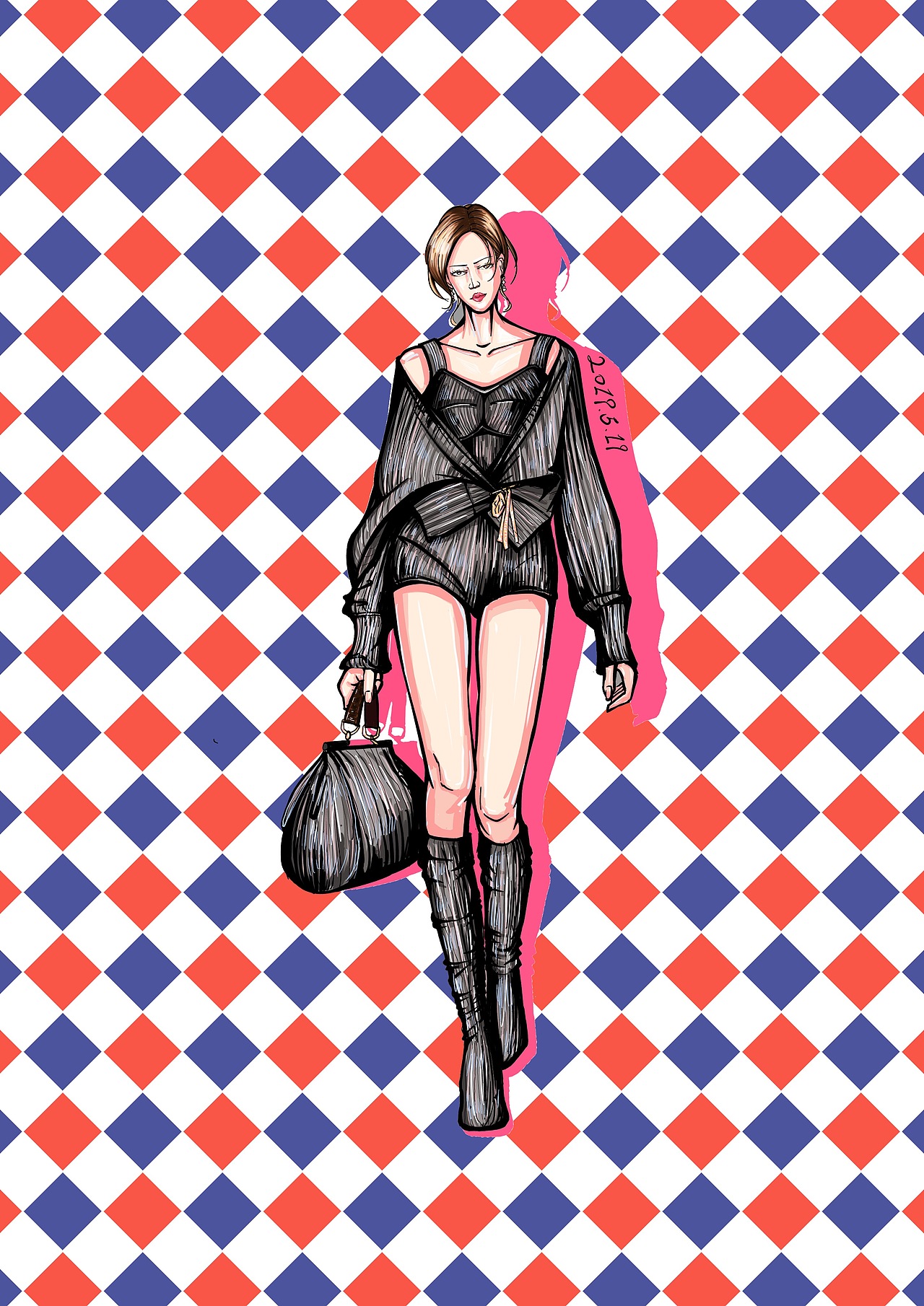 近期服装画练习整合（图ZMTYyMjc0ODUy） - 休闲/流行服饰 - 站酷设计师能不这么逗吗原创素材 - 站酷ZCOOL