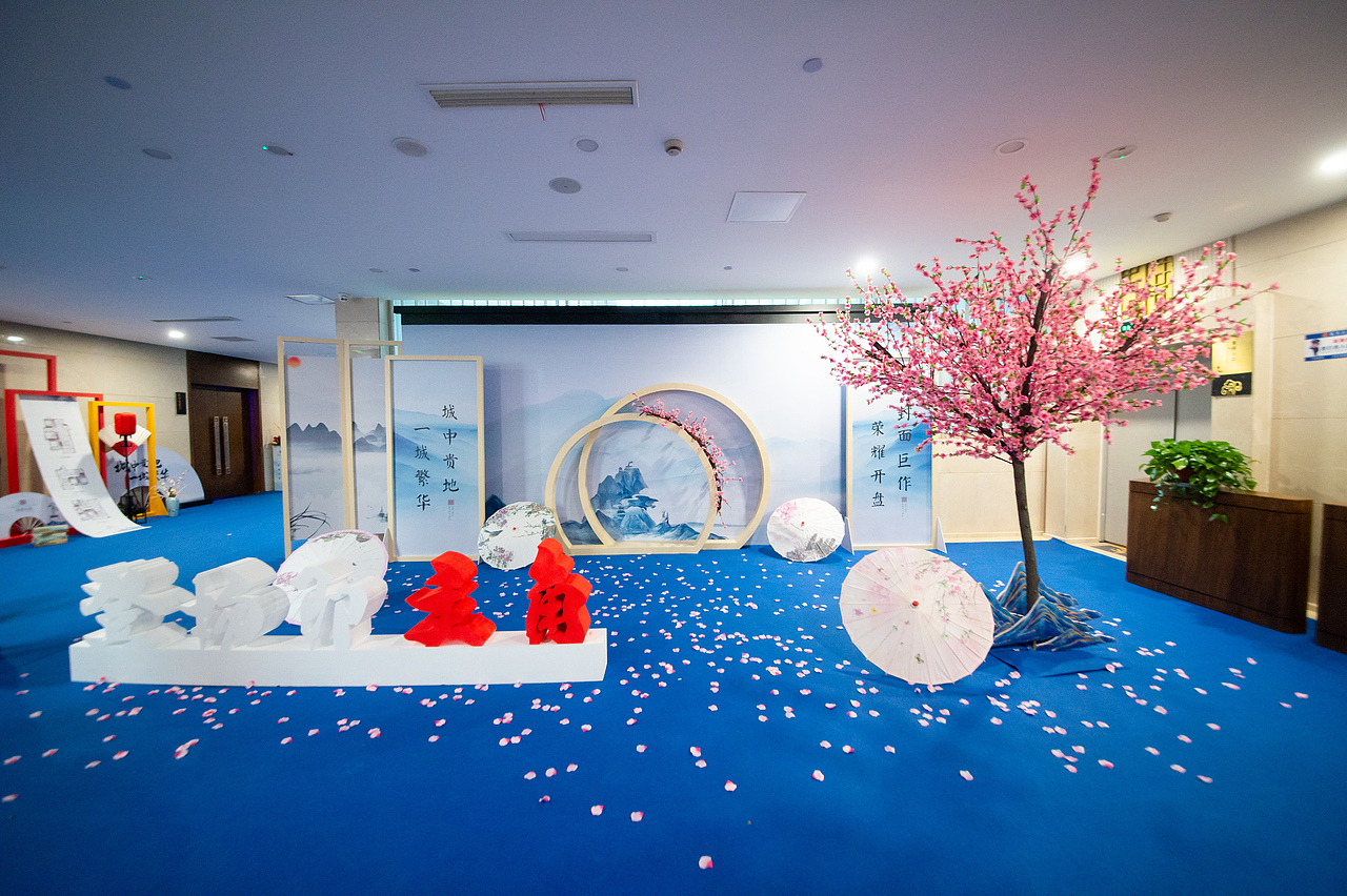 开盘活动场布效果图及现场执行照片视频