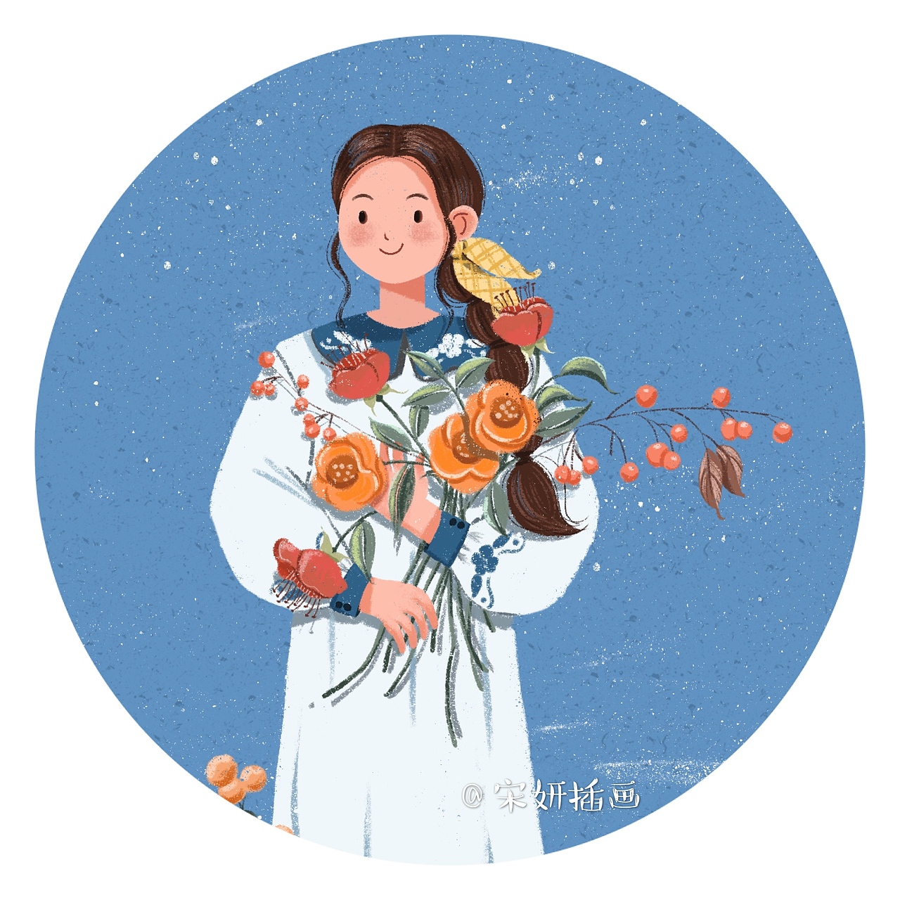 九月你好～（图ZMjIyOTgzNTUy） - 商业插画 - 站酷设计师宋妍插画原创素材 - 站酷ZCOOL