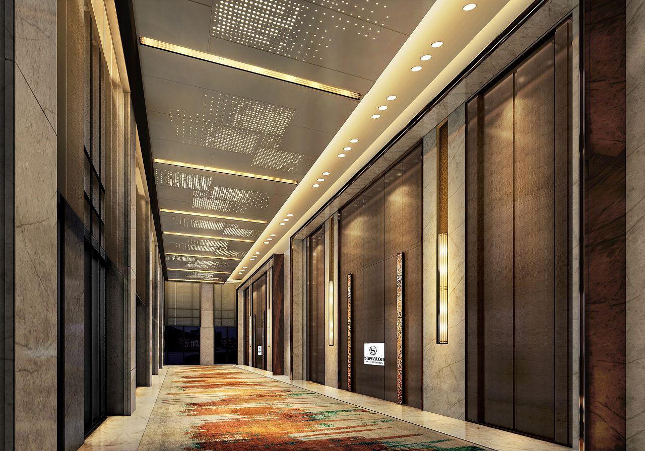 某酒店公区灯光效果图