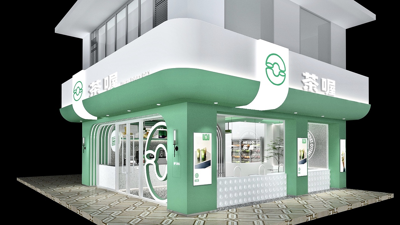 网红奶茶店