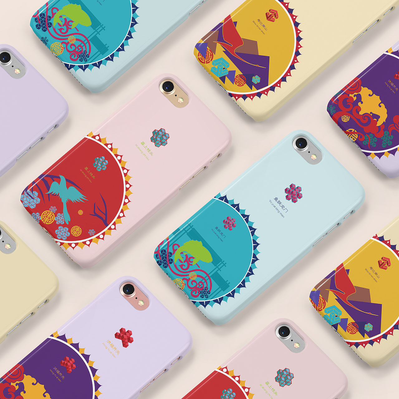 春节符号（图ZMTQxMDc3MzU2） - 图案 - 站酷设计师陆陆陆禹彤原创素材 - 站酷ZCOOL