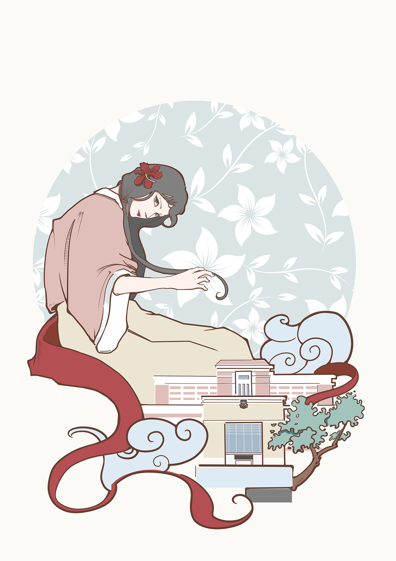 学校地标拟人系列