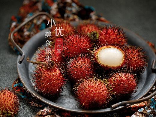 静物摄影 红毛丹 新鲜当季水果毛荔枝 复古风