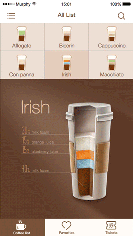 Coffee time Redesign（图ZNDU1Mzk0MDg=） - APP界面 - 站酷设计师Yothan原创素材 - 站酷ZCOOL