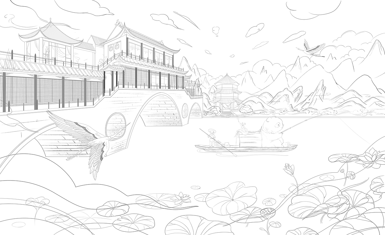 成都九眼桥（图ZMjY3NDE4NTY4） - 新锐潮流插画 - 站酷设计师S喵野原创素材 - 站酷ZCOOL