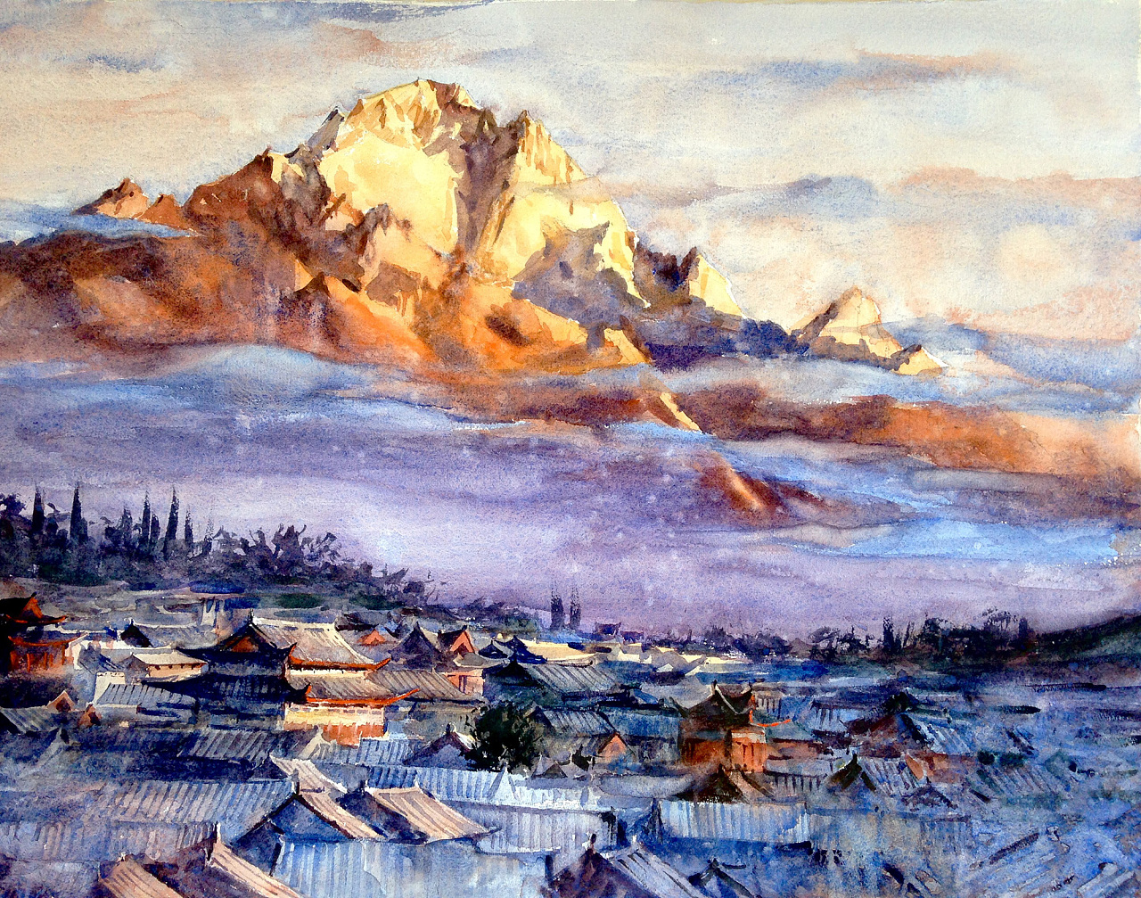 云南系列|纯艺术|水彩|oxiaoyiod - 原创作品 - 站酷 (zcool)