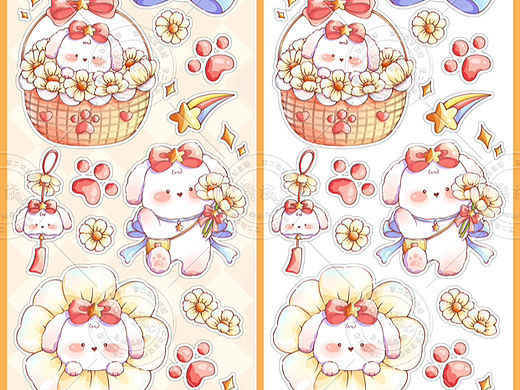 原创｜卡通贴纸（个人主页-ZNjg0MTg1NTI=） - 艺术插画 - 站酷设计师橘和枳原创素材 - 站酷ZCOOL