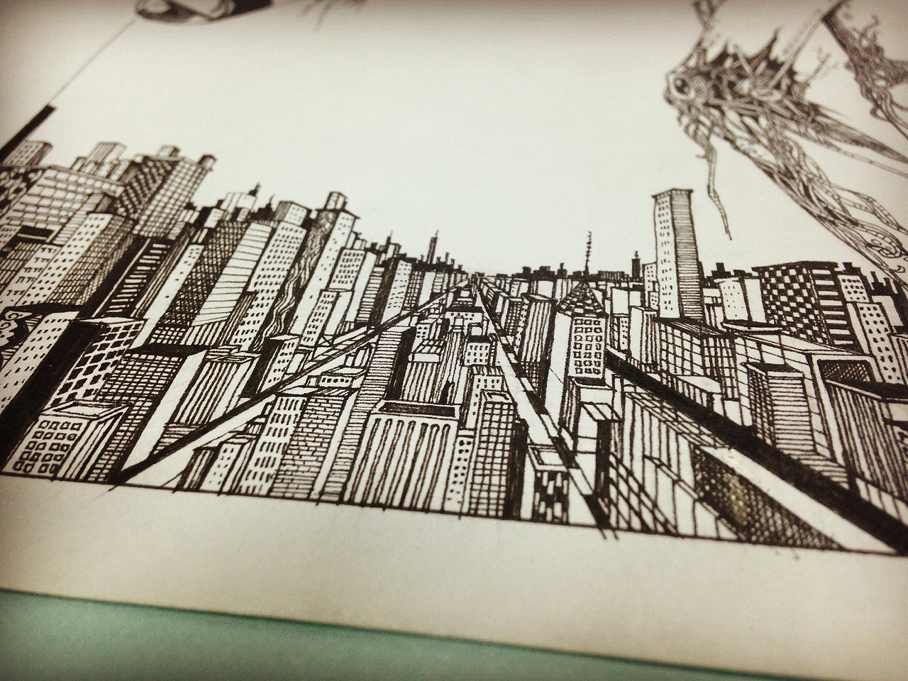 一风作品——《可怕的城市》（图ZMjc3ODc4MDQ=） - 新锐潮流插画 - 站酷设计师一风老师原创素材 - 站酷ZCOOL