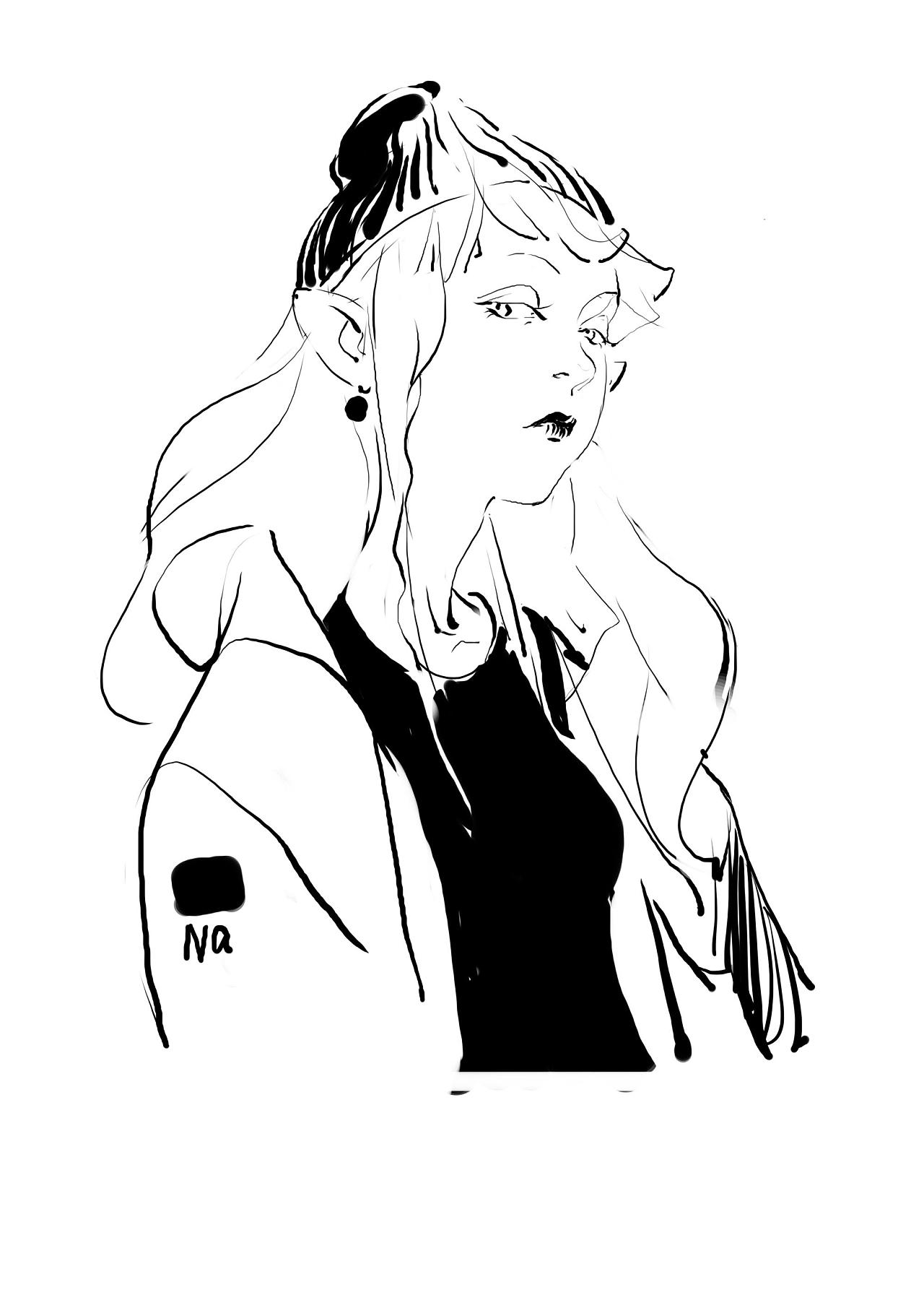 人物半身速写|插画|创作习作|画画的春哥 - 原创作品 - 站酷 (zcool)