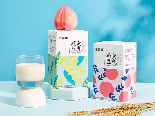 喜确·燕麦豆乳-包装设计