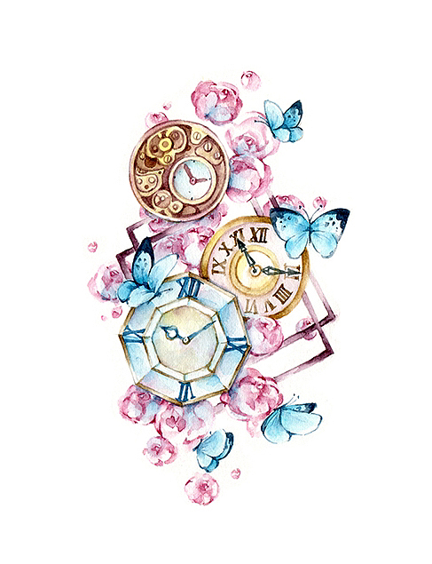 水彩贴纸稿件《定格*2》