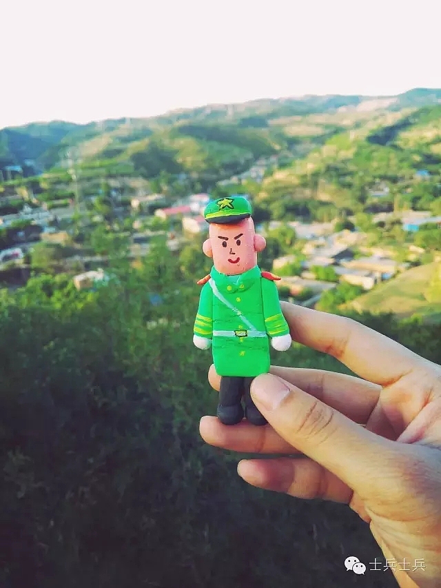 黏土小兵一组萌萌哒兵哥哥