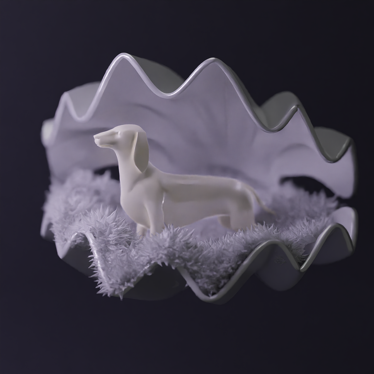 blender学习｜贝壳 女神像 苹果 与小狗（图ZMzA0MDcyNDE2） - 动画/影视 - 站酷设计师电子克星弹原创素材 - 站酷ZCOOL