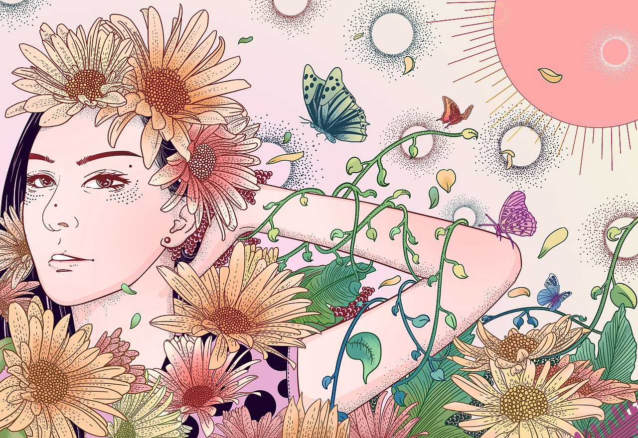 花非花（图ZMTk4NDQ5Mzg0） - 创作习作 - 站酷设计师匆匆儿原创素材 - 站酷ZCOOL