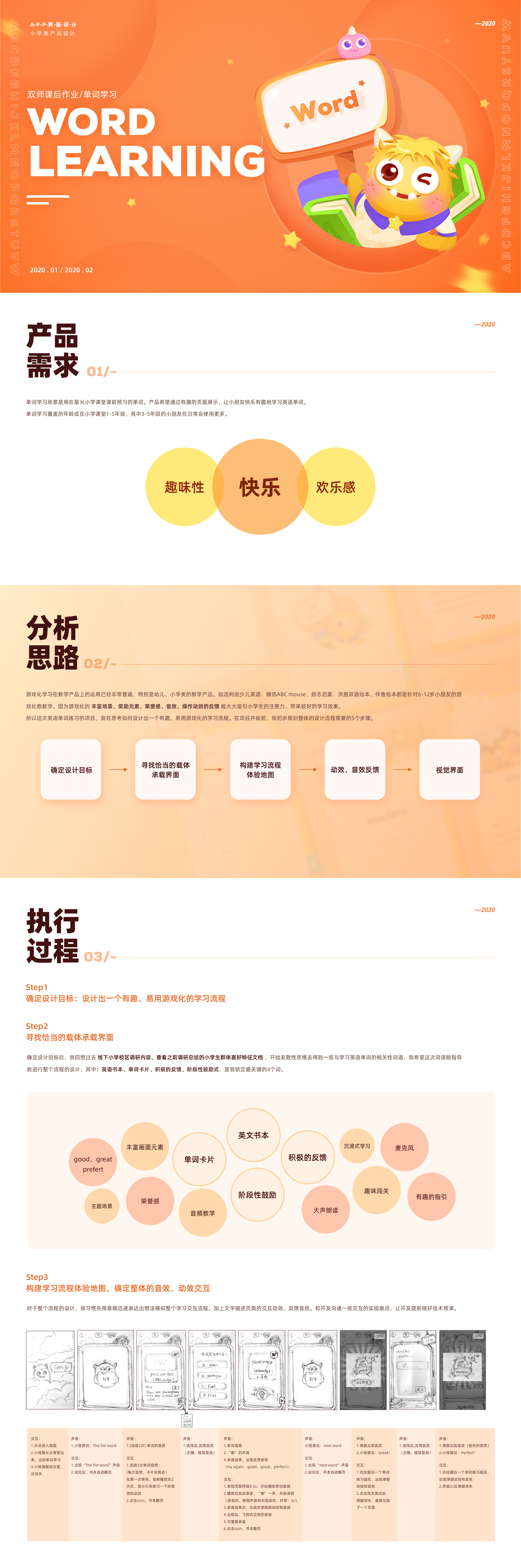 《2020项目回顾》单词练习（图ZMjQ1NTQ2OTQ4） - APP界面 - 站酷设计师Huangmeizi原创素材 - 站酷ZCOOL