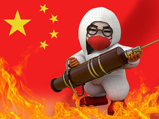 致敬所有醫(yī)護(hù)人員，愿早日擊敗NCP戰(zhàn)士（個人主頁-ZNDI4MDIwNjQ=） - 人物/生物 - 站酷設(shè)計(jì)師建模師FU原創(chuàng)素材 - 站酷ZCOOL