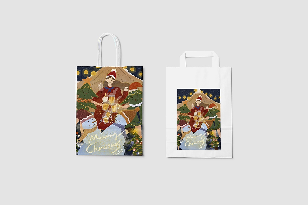 [圣诞快了]一个人的圣诞节也可以很快乐哦（图ZMTg2NDUwOTgw） - 创作习作 - 站酷设计师星空菠萝包原创素材 - 站酷ZCOOL