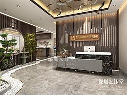 郑州中式办公室装修公司-郑州奢华中式办公装修推荐