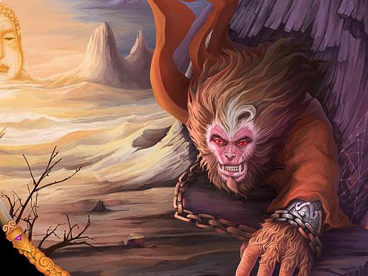 美猴王（個(gè)人主頁-ZMjQ0NDQ4OTY=） - 游戲原畫 - 站酷設(shè)計(jì)師尾瘋原創(chuàng)素材 - 站酷ZCOOL